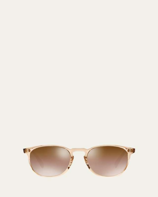Finley Round Mirrored Acetate Sunglasses